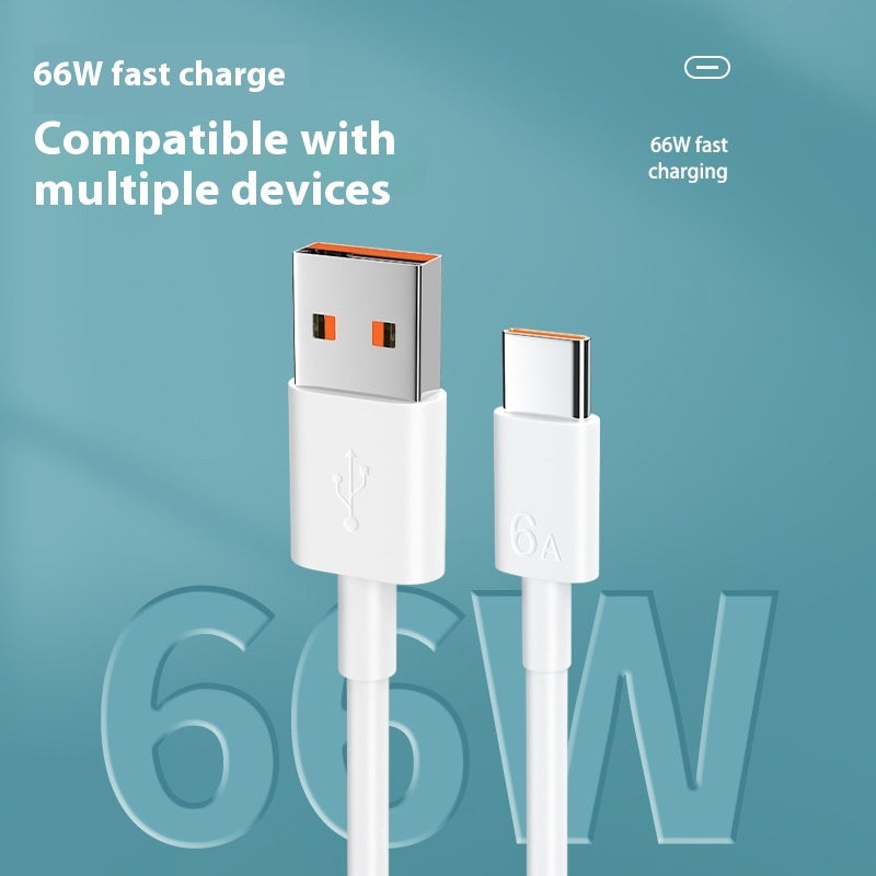 6A Super Fast Charge Data Cable Suitable For TYPE-C Without Box