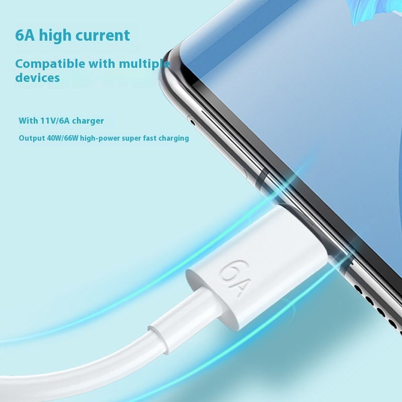 6A Super Fast Charge Data Cable Suitable For TYPE-C Without Box