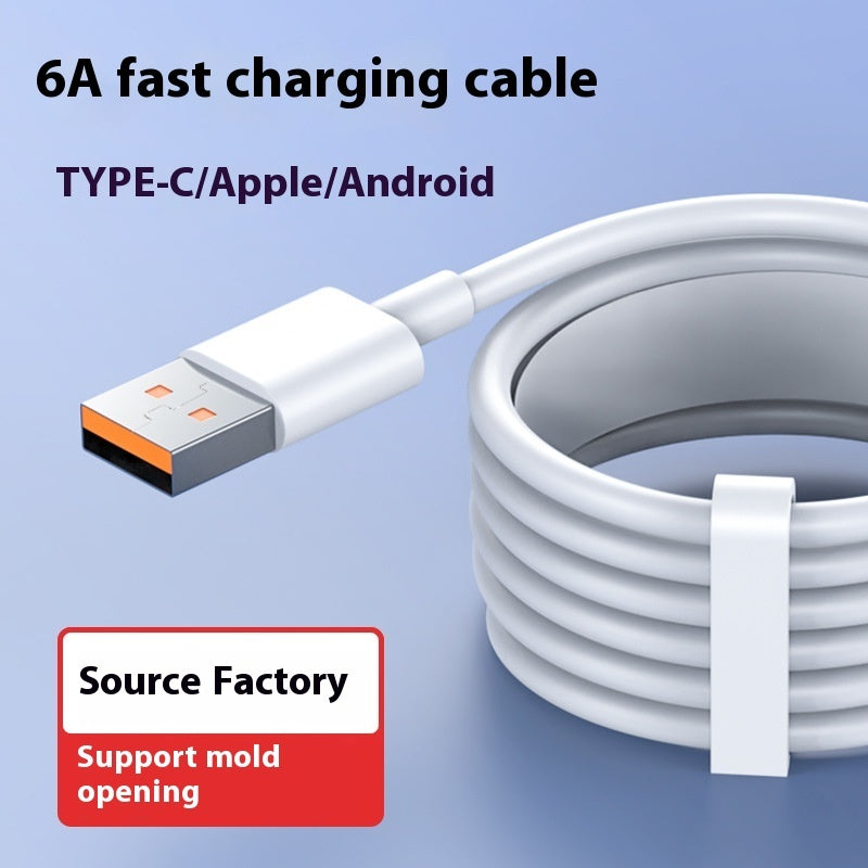 6A Super Fast Charge Data Cable Suitable For TYPE-C Without Box