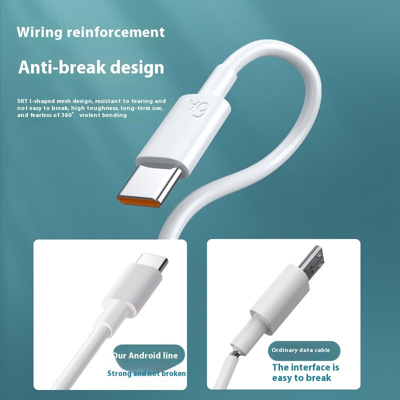 6A Super Fast Charge Data Cable Suitable For TYPE-C Without Box